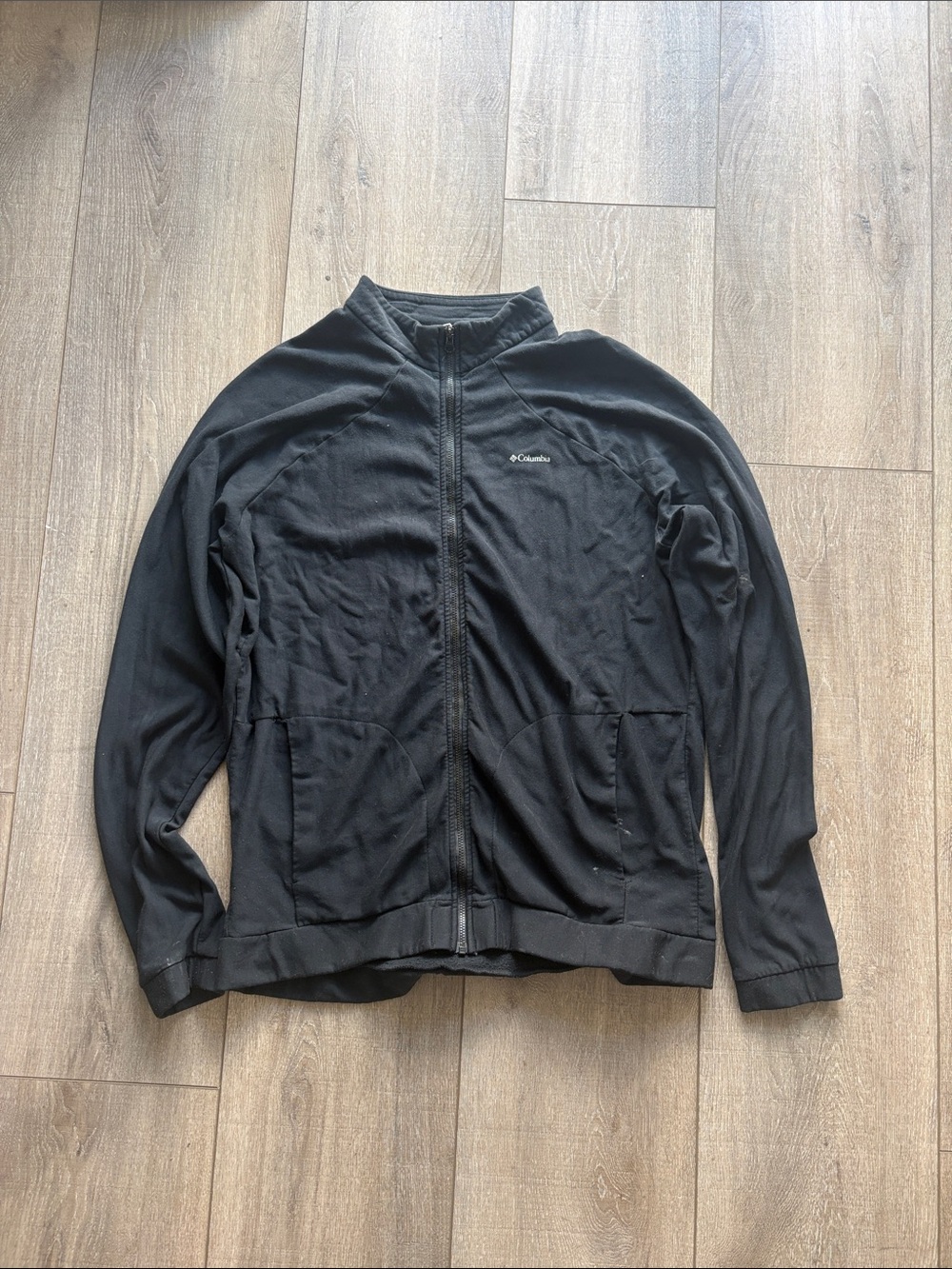 Columbia Men’s Black Zip-Up Fleece Jacket